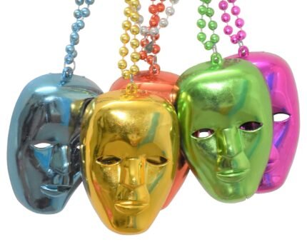 1 pcs Scream Mask Horror Film Charm, Halloween Pendant with Chain, Halloween Prop for Halloween Dress up, Halloween Neckless (Random Color)
