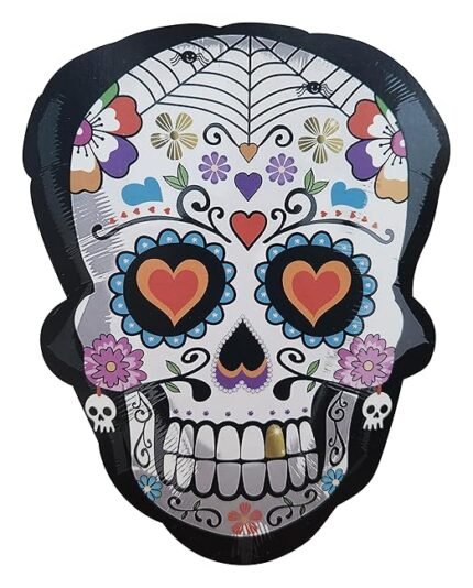 MPS MY PARTY SUPPLIERSĀ® 1pc Halloween Skull Foil balloon Halloween theme foil balloons decorations Kids halloween party supplies