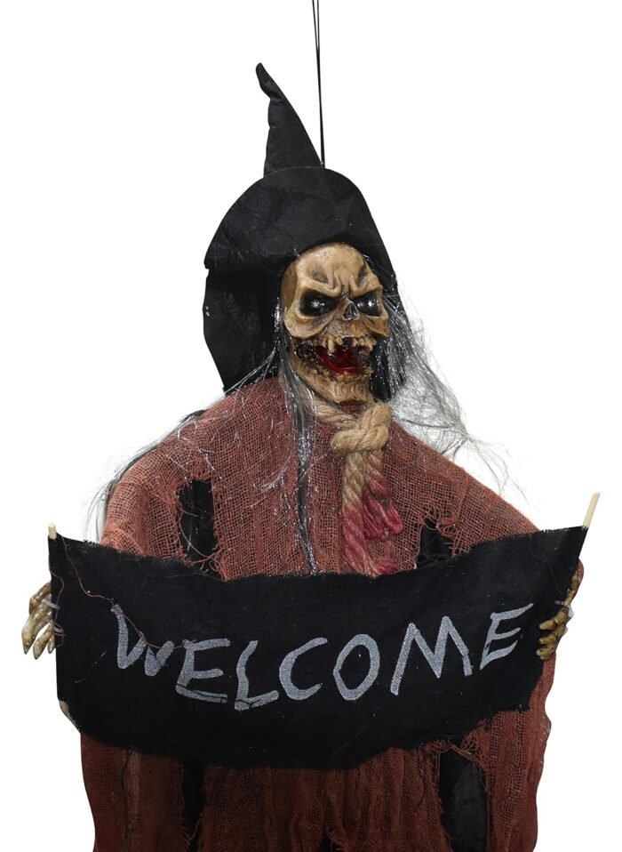 Scary Halloween Decorations Welcome Banner Horror Welcome Hanging Ghost for Halloween Haunted Home Decor Party - Image 4