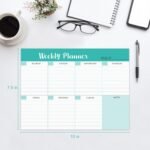 MPS MY PARTY SUPPLIERSĀ® 1pc Green Weekly Planner, To Do List Notebook Tear-Off Sheets Notepad Day or Work Organizer, Scheduler for Goals, Tasks, Ideas Ideal for Home Office Fancy Stationery Items - Image 9