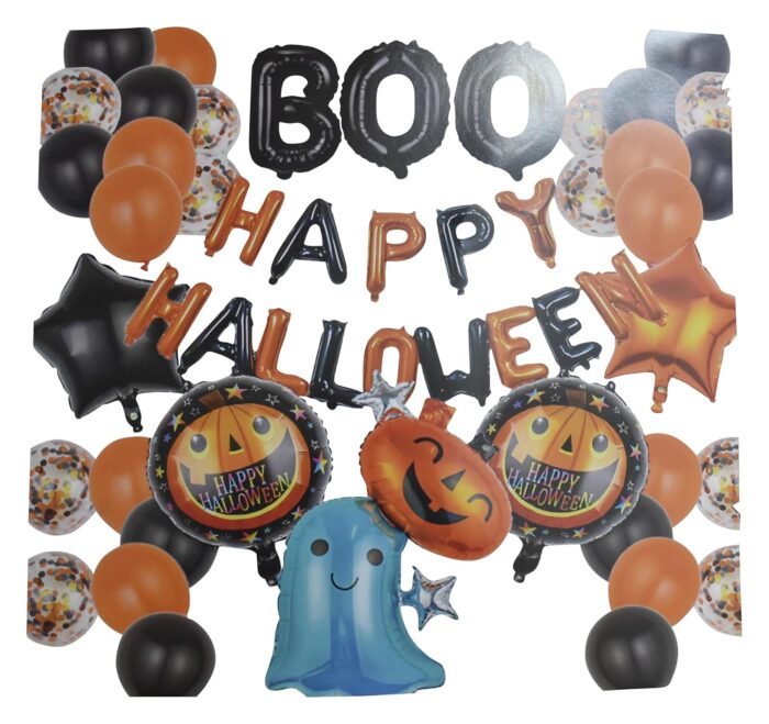 Halloween Decorations Item Balloons Garland Kit - BOO Balloon Set for Halloween , Spooky Balloon Decoration Set for Halloween Party Decorations Supplies, Halloween Decoration - Image 2