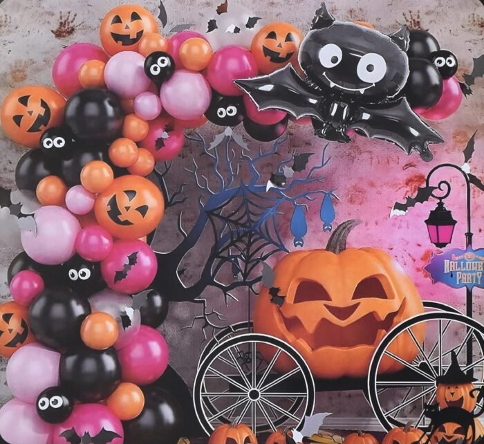 Scary Halloween Pumpkin Ghost Balloon And Cartoon Witch Package Party/Home/Season/Room/Halloween Decoration, Halloween Decoration, Halloween Balloon Kit - Image 1