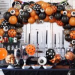 Halloween Balloons with Eyeball Balloons, Orange and Black Balloons, Halloween Decoration Balloons Kit for Decorations Indoor Outdoor Home - Image 4
