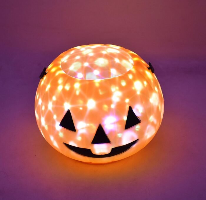Rotating Music Light Up Trick or Treat Halloween Pumpkin Buckets Large Candy Lantern Basket for Kids Halloween Party Decoration - Image 7