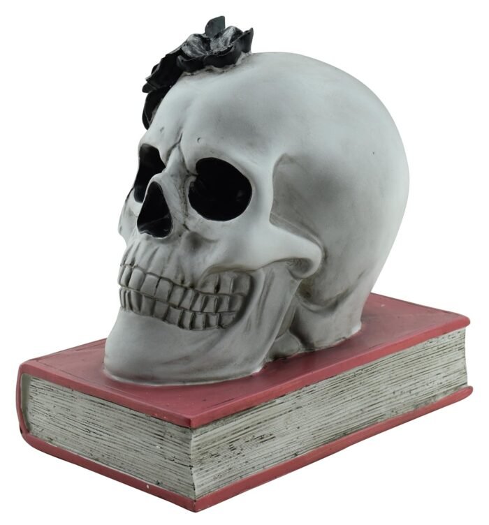 Big Size 1 Piece Halloween Skull Skeleton Books Halloween Horror Skull Ornament Garden Yard Lawn Decoration Festival Prank Crafts/Cracked Skull/Halloween Decorations Skull - Image 5