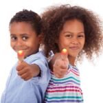 Set of 2 Magic Rubber Thumb Tip Light Up Red Flashing Close Up Real Finger Trick, Magic Rubber Gag Toy, Finger LED Thumbs Light Magic Thumb Light, Fake Halloween Thumb Finger for Magic Tricks - Image 6