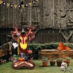 MPS MY PARTY SUPPLIERSĀ® 1pc Self-Standing Haunted Tree Halloween Foil Balloons Giant Scary Hallo ween Character Ghost, Pumpkin, Skeleton Balloons Halloween Party Floor Decoration ideas - Image 3