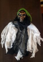 Halloween Decoration Hanging Witch Skull Animated Halloween Props / Sound and Light Hanging Ghost / Light and Sound Halloween Party Decoration Scary Haunted Hanging Ghost Witch Halloween Party / Halloween Party Decoration Sound , Light Creepy Scary Animated Skeleton Hanging Ghost ( 1pcs) - Image 3