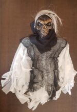 Halloween Decoration Hanging Witch Skull Animated Halloween Props / Sound and Light Hanging Ghost / Light and Sound Halloween Party Decoration Scary Haunted Hanging Ghost Witch Halloween Party / Halloween Party Decoration Sound , Light Creepy Scary Animated Skeleton Hanging Ghost ( 1pcs) - Image 4