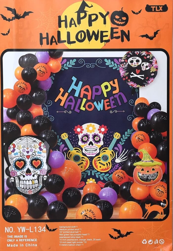 Halloween Balloon Arc ,Halloween Decorations Item Balloons Garland Kit – Spooky Balloon Decoration Set for Halloween Party Decorations Supplies , Halloween Decoration - Image 2