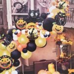 Halloween Balloon Arc ,Halloween Decorations Item Balloons Garland Kit - Spooky Balloon Decoration Set for Halloween Party Decorations Supplies , Halloween Decoration