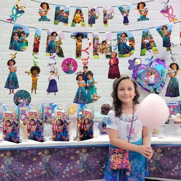 MPS MY PARTY SUPPLIERS® 1pc Moana Birthday banner decoration, Happy birthday paper banner, Princess Theme decoration for girls party, Cartoon Banner, moana theme birthday decoration - Image 5