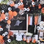 Halloween Balloon Arch Garland Kit, Halloween Decoration Balloon Set, Black, Orange, White, Confetti Balloons, Spider Aluminum Balloons, Halloween Party, Decoration, Photography Background