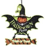 Happy Halloween Glitter Pumpkin Decoration,Halloween Pumpkin Ornament, Halloween Scary Pumpkin Decorations Party Club Haunted House Prop, Pumpkin Witch Decoration