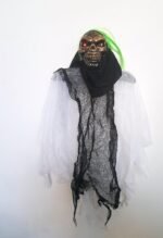 Halloween Decoration Hanging Witch Skull Animated Halloween Props / Sound and Light Hanging Ghost / Light and Sound Halloween Party Decoration Scary Haunted Hanging Ghost Witch Halloween Party / Halloween Party Decoration Sound , Light Creepy Scary Animated Skeleton Hanging Ghost ( 1pcs) - Image 2