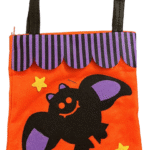 Halloween Bat Bag for Candy Goody Bags |Trick or Treat Halloween Candy Baskets| Halloween Pumpkin Treat Bag Trick Or Treat Halloween Basket | Party Accessories Props Felt Fabric