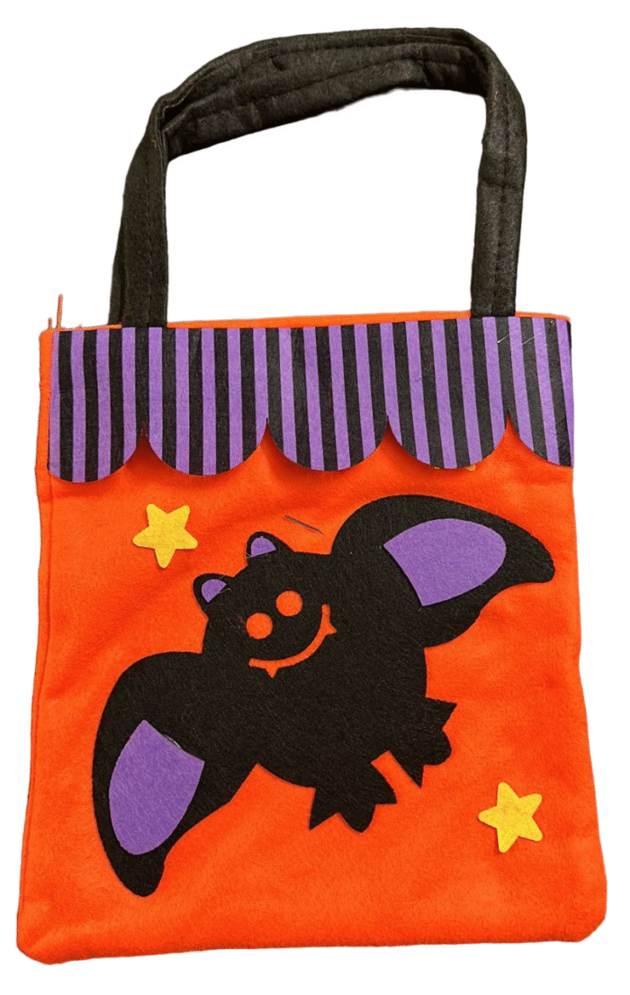Halloween Bat Bag for Candy Goody Bags |Trick or Treat Halloween Candy Baskets| Halloween Pumpkin Treat Bag Trick Or Treat Halloween Basket | Party Accessories Props Felt Fabric - Image 1