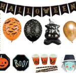 MPS My Party Suppliers 39pc Halloween Party Decor, Halloween balloons for kids, plates, glasses, straws, banner, halloween decoration ideas, pumpkin party ideas, horror theme