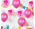MPS My Party Suppliers 10pcs Barbie Theme latex Balloons for Birthday Decoration, Princess Theme Party, Balloons for girls Party Decoration, Cartoon latex Balloon, Barbie doll Princess balloons - Image 2