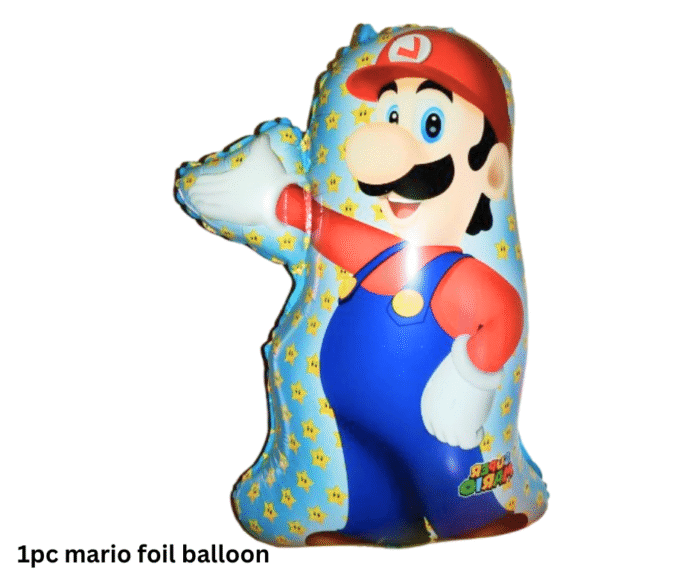 MPS My Party Suppliers Set of 4 Super Mario Foil Balloon for Birthday Decoration, Game Theme Party, Balloons for kids Party Decoration, Cartoon Foil Balloon, mario balloon - Image 5