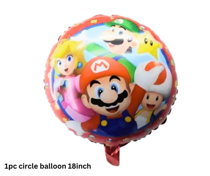 MPS My Party Suppliers Set of 4 Super Mario Foil Balloon for Birthday Decoration, Game Theme Party, Balloons for kids Party Decoration, Cartoon Foil Balloon, mario balloon - Image 6