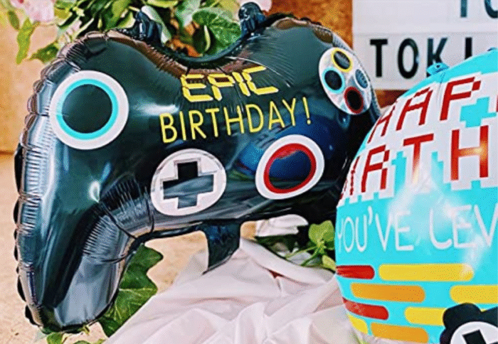 MPS My Party Suppliers Set of 4 Super Mario Foil Balloon for Birthday Decoration, Game Theme Party, Balloons for kids Party Decoration, Cartoon Foil Balloon, mario balloon - Image 3