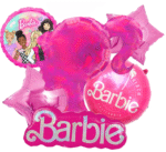 MPS My Party Suppliers Set of 6 Barbie Theme Foil Balloon for Birthday Decoration, Princess Theme, Balloons girls Party, Barbie Balloon Set for girls, Barbie doll Princess balloon, barbie pink balloon