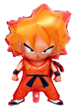 MPS MY PARTY SUPPLIERSĀ® Set of 5 Goku Dragon Ball Z Foil Balloons kit for Birthday Decoration, Superhero Theme Party Item, Balloons for kids Party With Blue Star balloon, Anime Cartoon Foil Balloon - Image 2