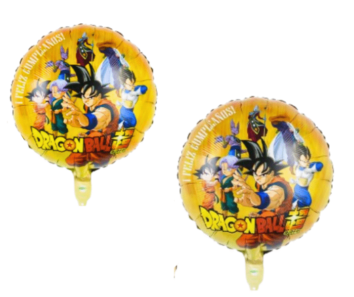 MPS MY PARTY SUPPLIERS® Set of 5 Goku Dragon Ball Z Foil Balloons kit for Birthday Decoration, Superhero Theme Party Item, Balloons for kids Party With Blue Star balloon, Anime Cartoon Foil Balloon - Image 3