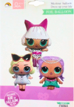 MPS MY PARTY SUPPLIERS® Set of 2 lol surprise doll foil balloons for decoration, cartoon princess doll theme foil balloons, lol doll balloon garland, doll Balloons for Girls Party - Image 3