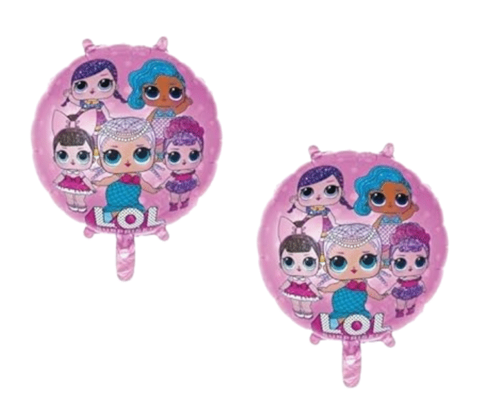 MPS MY PARTY SUPPLIERS® Set of 5 lol surprise doll foil balloons for decoration, cartoon princess doll theme balloons, lol doll balloon garland, doll balloons for Girls Party - Image 3