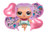 MPS MY PARTY SUPPLIERSĀ® Set of 5 lol surprise doll foil balloons for decoration, cartoon princess doll theme balloons, lol doll balloon garland, doll balloons for Girls Party