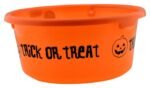 MPS My Party Suppliers Halloween Trick or Treat Pumpkin Bucket Lantern led Halloween Pumpkin Candy Basket Bucket Child Trick or Treat Big Candy Bag Home Halloween Party Tree Light Decor (Orange) - Image 3