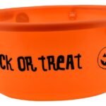 MPS My Party Suppliers Halloween Trick or Treat Pumpkin Bucket Lantern led Halloween Pumpkin Candy Basket Bucket Child Trick or Treat Big Candy Bag Home Halloween Party Tree Light Decor (Orange)
