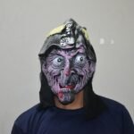 Pink Witch Rubber Face Mask