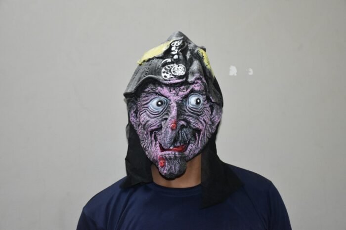 Pink Witch Rubber Face Mask - Image 1