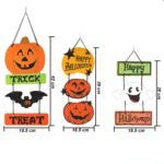 My Party Suppliers Halloween Decoration Hanging Hang tag Halloween Window Decoration Halloween Pumpkin Hanging Strips (Multi Color 1 pcs Randon Print) - Image 2