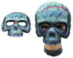 MPS My Party Suppliers 1pc Skull face mask, Half skull face mask, halloween costume, naqaab, funny multicolor Face Mask, Halloween Mask, skeleton face mask, halloween horror Theme Party [Random color] - Image 5