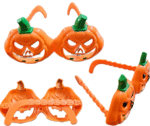 MPS MY PARTY SUPPLIERS 1pc halloween pumpkin glasses, halloween pumpkin goggles, ghost halloween pumpkin goggles decor, pumpkin shaped eye glasses, halloween pumpkin decor