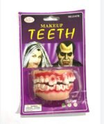 MPS My Party Suppliers Halloween Decoration Theme Costume Party, Fake Teeth for Halloween Makeup Real, Vampire Zombie Teeth with Blood Splattered, Bloody Artificial Denture Prop for Halloween - Image 4