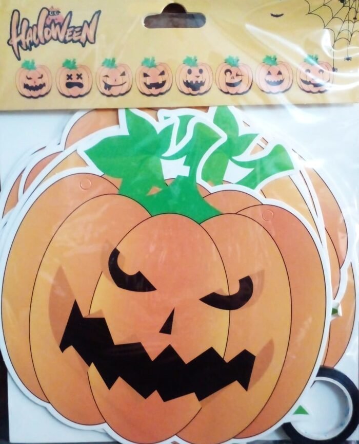 MPS My Party Suppliers Happy Halloween Pumpkin Banner, Halloween Banner Garland, Pumpkin Decoration for Halloween, Halloween Paper Hanging, Halloween Hanging Decoration, halloween banner - Image 7