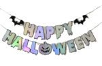 MPS My Party Suppliers Happy Halloween Holographic Letter Banner, Halloween Banner Garland, Banner Decoration for Halloween, Halloween Paper Hanging, Halloween Hanging Decoration, Halloween Banner - Image 3