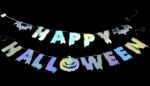 MPS My Party Suppliers Happy Halloween Holographic Letter Banner, Halloween Banner Garland, Banner Decoration for Halloween, Halloween Paper Hanging, Halloween Hanging Decoration, Halloween Banner - Image 5