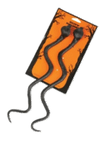 MPS My Party Suppliers 2pcs Halloween Fake Snakes Decoration Look Real, Halloween Snakes, Black Realistic Snakes, Horror Decor for Halloween, Reptiles Snakes Toy Set, Halloween Decoration Scary Items - Image 3