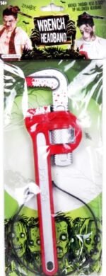 MPS MY PARTY SUPPLIERS 1pc Halloween Wrench Headband, Bloody Wrench Headband, Costume Party Accessory, Pipe Wrench Hairband for Halloween Party, Halloween costume, Halloween Hair makeup - Image 8