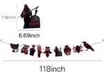 MPS My Party Suppliers Happy Halloween Ghost Banner, Halloween Banner Garland, Witch Decoration for Halloween, Halloween Paper Hanging, Halloween Hanging Decoration, halloween banner - Image 3