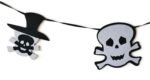 MPS My Party Suppliers Happy Halloween Skull Head Banner, Halloween Banner Garland, Skull Head Decoration for Halloween, Halloween Hanging Decor, Skeleton Decoration Items - Image 2