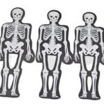 MPS My Party Suppliers Halloween Skeleton Decoration, Halloween Hanging Skeleton Garland, Skeleton Hanging Decor, Halloween Hanging Decor for Home, Office, Skull Head Props, Halloween Decoration