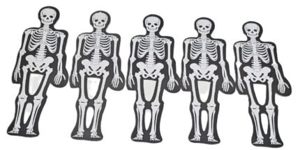 MPS My Party Suppliers Halloween Skeleton Decoration, Halloween Hanging Skeleton Garland, Skeleton Hanging Decor, Halloween Hanging Decor for Home, Office, Skull Head Props, Halloween Decoration