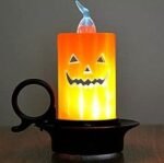 MPS My Party Suppliers Set of 2 Halloween Lamps, Halloween laltern, LED for Halloween Decoration, Halloween Hanging Decoration (Set of 2 Pumpkin and Ghost Candle) - Image 4